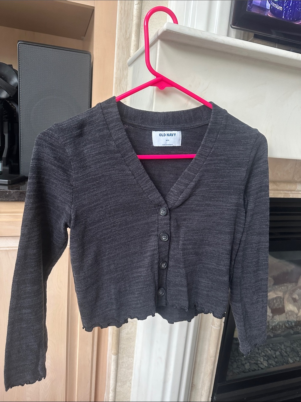 Old Navy Leopard Print Cardigan & Black Knit Layering Cardigan Set - M - Picture 6 of 9